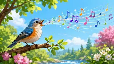 Trill - A rapid succession of short, high-pitched sounds or to produce such sounds.
