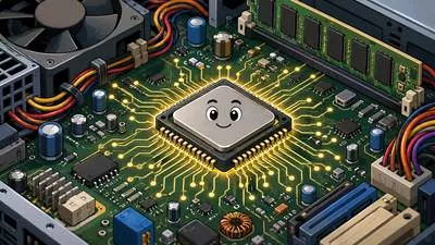 Microprocessor - A small electronic device containing the central processing unit of a computer on a single integrated circuit.