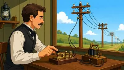 Telegraph - A system for sending messages over long distances using electrical signals; to send a message by telegraph.
