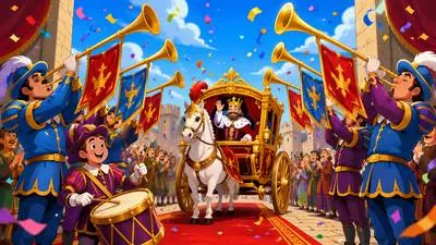 Fanfare - A loud and impressive display of celebration, publicity, or attention.