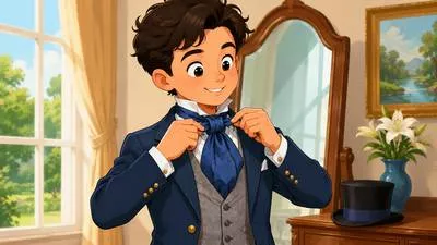Cravat - A piece of cloth worn around the neck, especially as a decorative necktie.