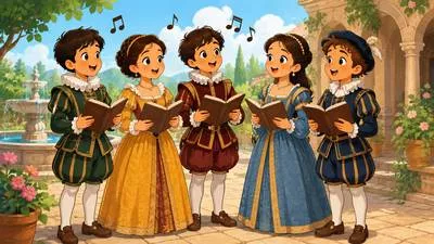 Madrigal - A short lyrical song or poem, traditionally written for several voices.