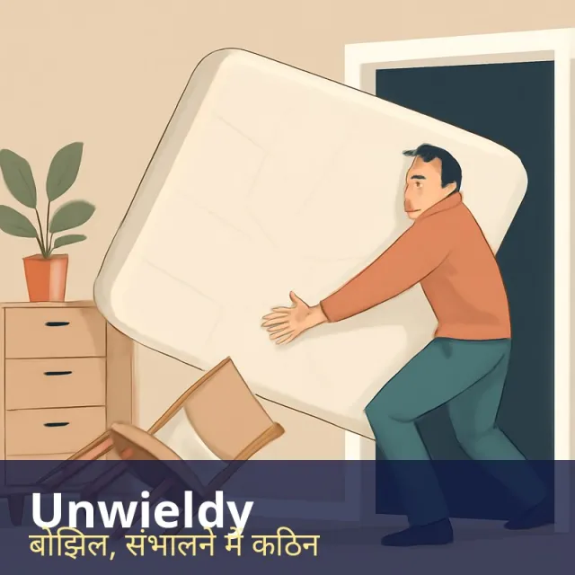 Unwieldy - Too large, heavy or complicated to be managed easily.