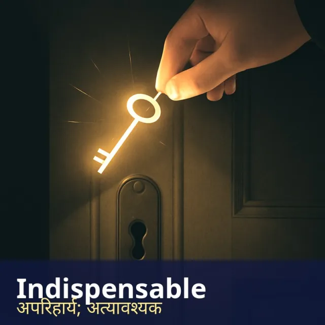 Indispensable - Absolutely necessary; impossible to manage without.