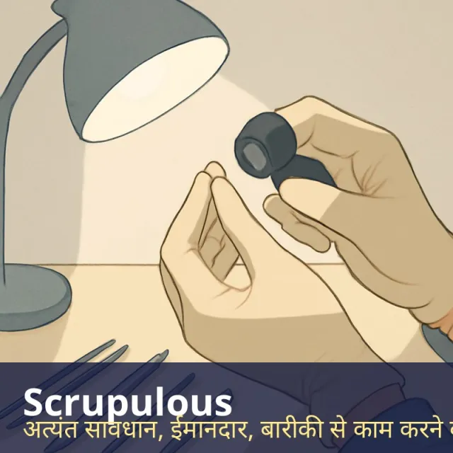 Scrupulous - Very careful about every detail and strictly honest in doing what is right.