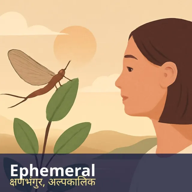 Ephemeral - Lasting for a very short time; short-lived.