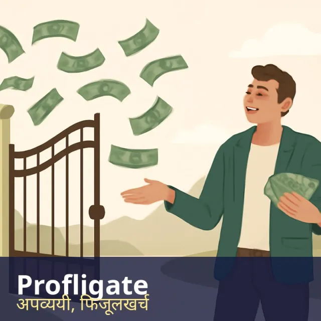 Profligate - Recklessly wasteful and extravagant with money or resources.