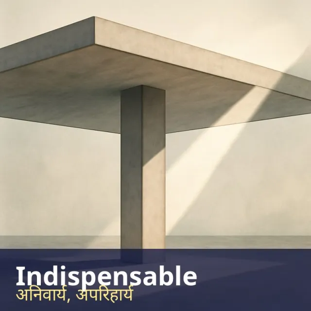 Indispensable - So necessary that you cannot manage without it.