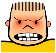 Purple in the face - Purple with rage = Extremely angry