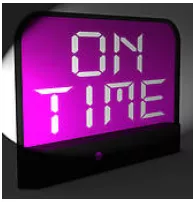 At the spur of the moment - At the exact time