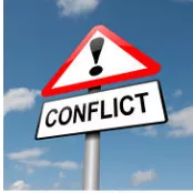 At cross purposes - Having conflicts