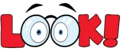 Look through - To glance