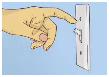 Put out - To switch off