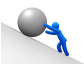 Persist - Continue in an opinion or course of action in spite of difficulty or opposition.