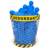 Redundant - Not or no longer needed or useful. something that is unnecessary.