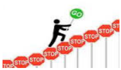 Flounder - To struggle with stumbling or plunging movements/ struggle mentally; show or feel great confusion.