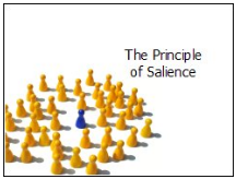 Salience - The quality of being particularly noticeable or important;