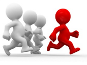 Protagonist - An advocate of a particular cause or idea./ the leading character of something that is considered as important.