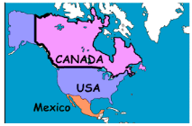 Contiguous - Sharing a common border; touching.