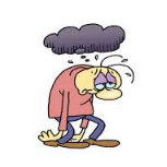 Gloomy - Dark or poorly lit, especially so as to appear depressing or frightening.