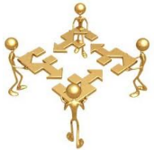 Collaboration  - The action of working with someone to produce something.