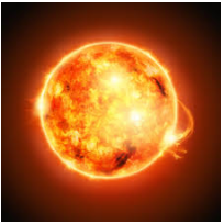 Incandescent  - Emitting light as a result of being heated.