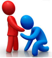 Subservient  - Less important; subordinate