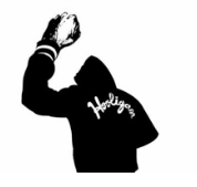 Hooligan  - A violent young troublemaker, typically one of a gang.