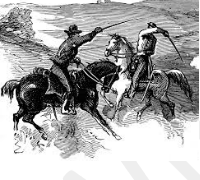 Skirmish  - An episode of irregular or unpremeditated fighting, especially between small or outlying parts of armies or fleets.