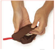 Tuck away - To hide or store something away.