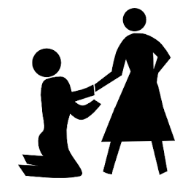 Ingratiate  - Bring oneself into favor with someone by flattering or trying to please them.