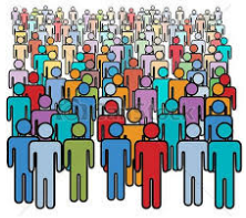 Populace  - The people living in a particular country or area.