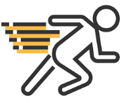 Expedite  - (Make (an action or process) happen sooner or be accomplished more quickly.)