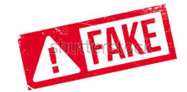 Spurious  - Not being what it purports to be; false or fake.