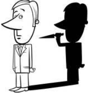 Perfidy  - (The state of being deceitful and untrustworthy.)