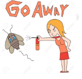 Drive away - To cause or force (someone) to leave especially by making a situation unpleasant or unattractive.