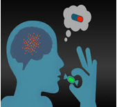 Placebo - (A substance that has no therapeutic effect, used as a control in testing new drugs.);