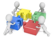 CONSOLIDATING  - (Make (something) physically stronger or more solid, Combine (a number of things) into a single more effective or coherent whole);