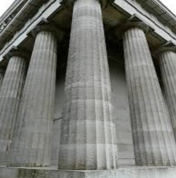 EDIFICE - (A complex system of beliefs; a large, imposing building);