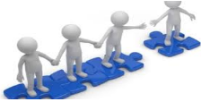 Cohesion - (The action or fact of forming a united whole)