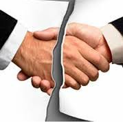 Reneged - (Go back on a promise, undertaking, or contract)