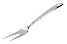 Pronged - (Having prongs: a branch of a stream (forked))