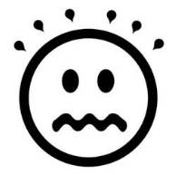 Edgy  - (Tense, nervous, or irritable.)
