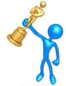 Accolade  - (An expression of praise or admiration/ an award or privilege granted as a special honour or as an acknowledgement of merit.)