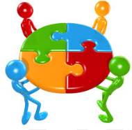 Conflate  - (Combine (two or more sets of information, texts, ideas, etc.) into one.)