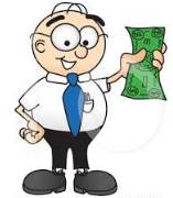 Rebate  - (A partial refund to someone who has paid too much for tax, rent, or a utility.)
