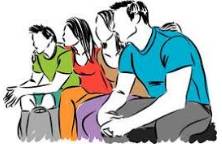 Clique  - (A small close-knit group of people who do not readily allow others to join them.)