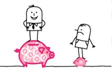 Disparity  - (A great difference./ the quality or state of being different)