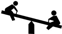 See-saw - (A situation characterized by rapid, repeated changes from one state or condition to another.)