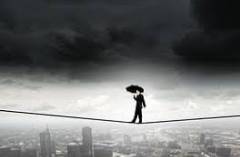 Dicey - (Unpredictable and potentially dangerous.)